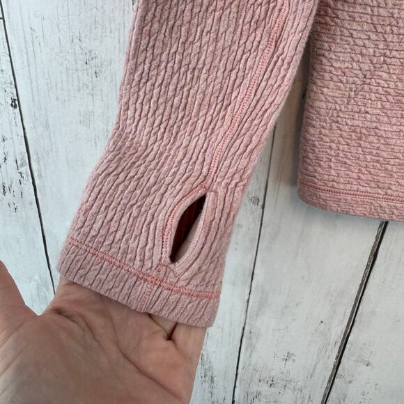 Lululemon Heathered Copper Clay Along the Way Mock Neck Long Sleeve Size X-Small - Picture 4 of 13